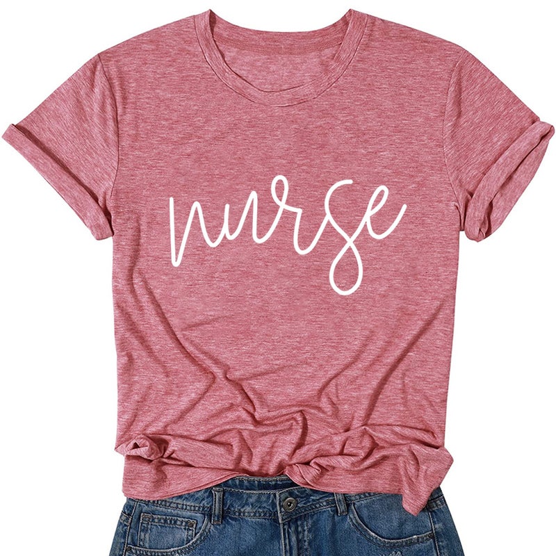 Independent Station New 2023 International Nurse Festival Nurse Printed Casual Round Neck Short-Sleeved Women'S T-Shirt - Image 1