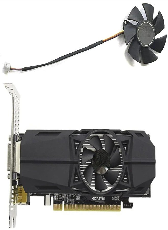 مروحة تبريد وحدة معالجة الرسومات LTANDBR FS1250-S2053A مقاس 47 مم بثلاثة دبابيس، مناسبة لبطاقات الرسومات Gigabyte GTX 1050 OC. - Image 1