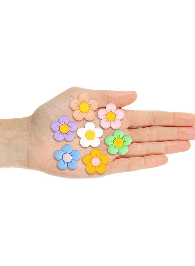 Peachjoy Flower Shoe Charms, 28 PCS Cute Croc Pins Accessories for Party Favor Birthday Gifts, Cute Daisy Shoe Charms for Girls Teens Adults - Image 4
