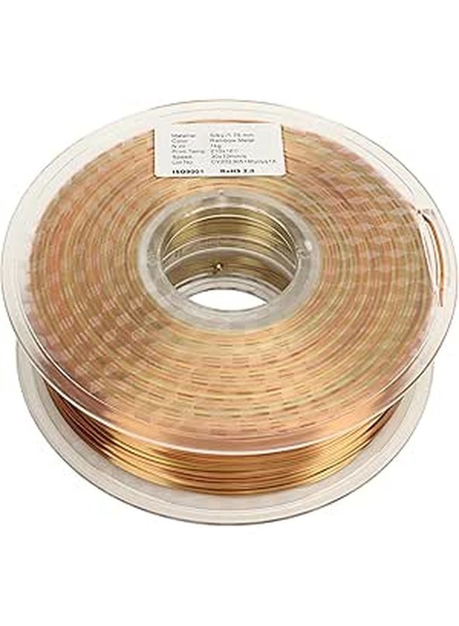 Silk Rainbow Gradient PLA 3D Printer Filament 1.75mm Neatly Wound Easy Use - Image 1