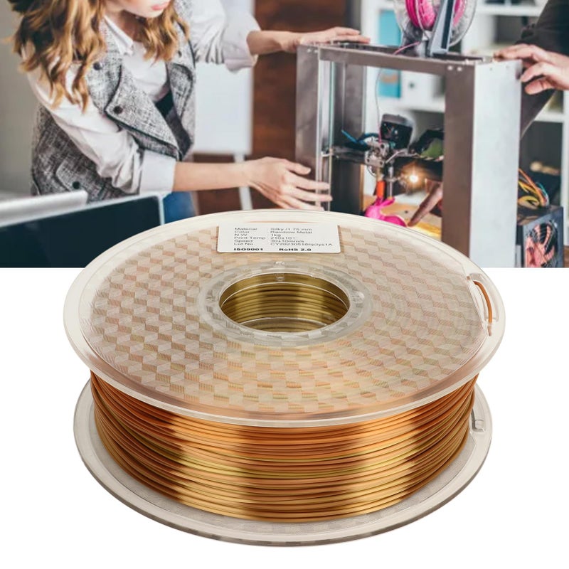 Silk Rainbow Gradient PLA 3D Printer Filament 1.75mm Neatly Wound Easy Use - Image 5