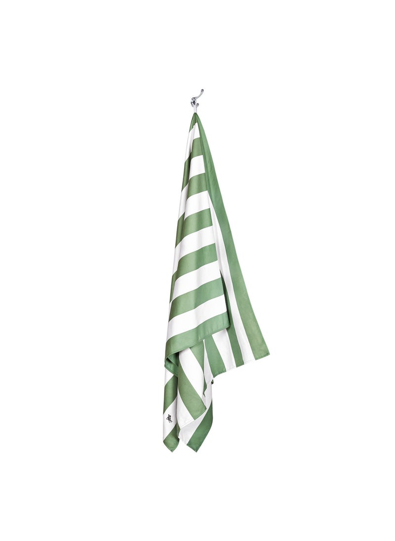 Dock & Bay Dock & Bay Beach Towel, Super Absorbent, Quick Dry, Sand Free, Compact & Lightweight, 100% Recycled Materials, Includes bag - Large (160x90cm) - CAYMAN OLIVE  - Image 3