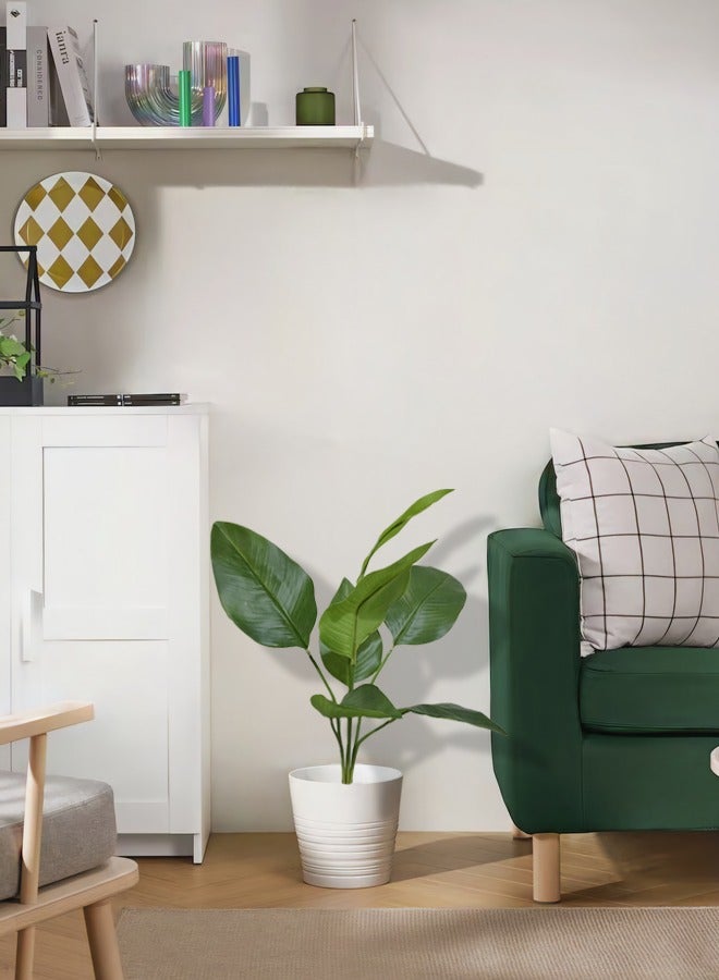 سويس كانتون نبات عصفور الجنة الاصطناعي في وعاء - ارتفاع 72 سم، تزيين استوائي حيوي، مثالي للمنزل والمكتب، خالي من الصيانة، خضرة نابضة بالحياة، أحضر أناقة الغابة إلى الداخل - Image 1