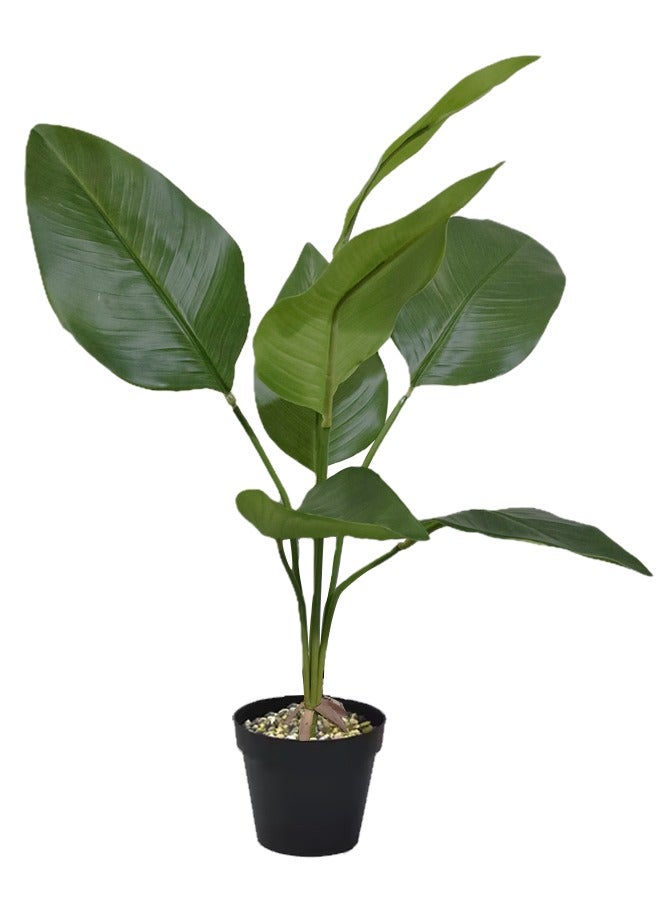 سويس كانتون نبات عصفور الجنة الاصطناعي في وعاء - ارتفاع 72 سم، تزيين استوائي حيوي، مثالي للمنزل والمكتب، خالي من الصيانة، خضرة نابضة بالحياة، أحضر أناقة الغابة إلى الداخل - Image 2