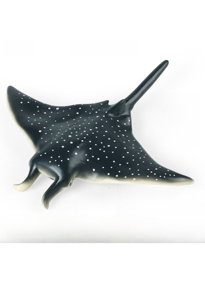 Generic - Simulation Soft Glue Large Devil Fish Marine Manta Ray Model Soft Glue Cotton Children's Cognitive Early Education Great White Shark Toy-Color:JS Cotton-filled Soft Glue Devil Fish - Image 1