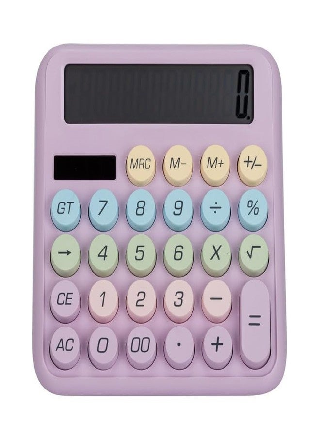 MASTANO Colourful Handheld Calculator with Large Display, Big Round Buttons,Cute Calculator for Office, School, Home - Image 1
