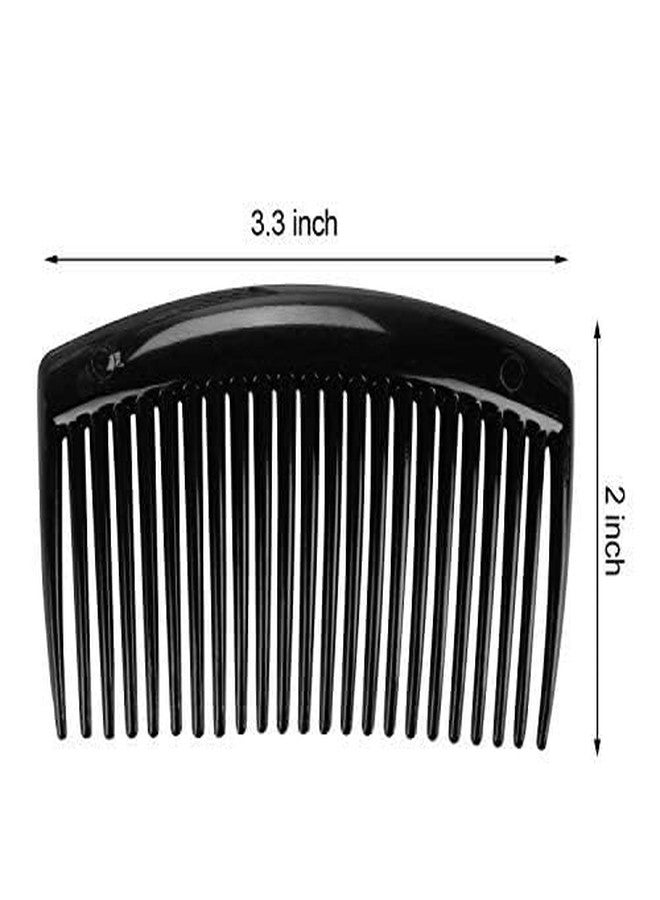 Shivoham Trendy fashion 4 Pcs Plastic Hair Side Combs French Twist Comb Fine Hair Clips for Women Decorative - Image 3