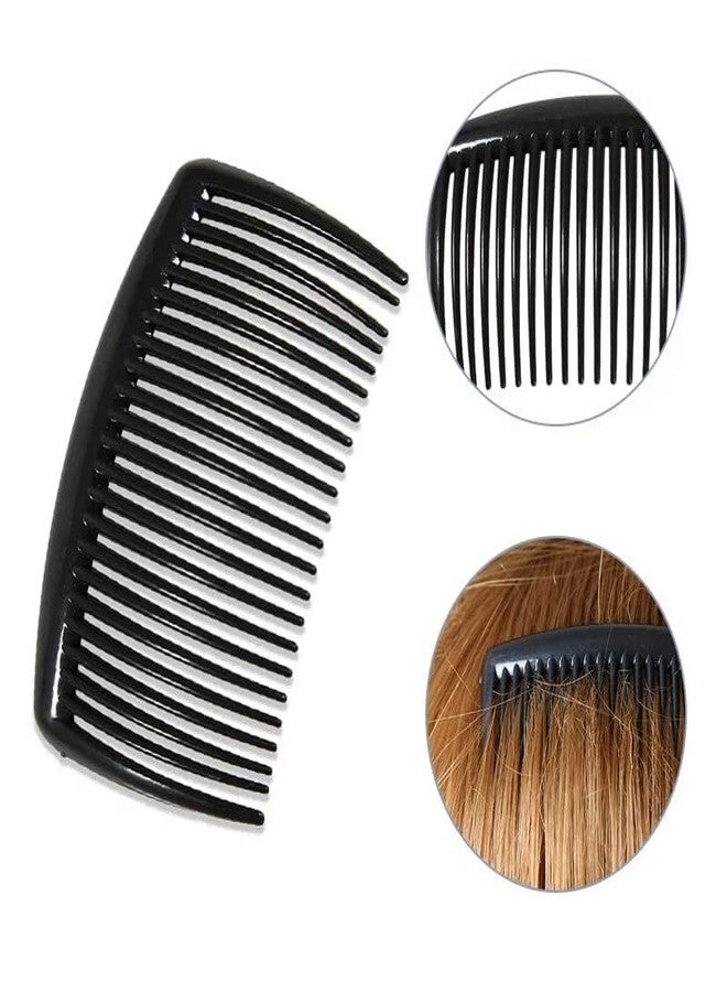 Shivoham Trendy fashion 4 Pcs Plastic Hair Side Combs French Twist Comb Fine Hair Clips for Women Decorative - Image 4