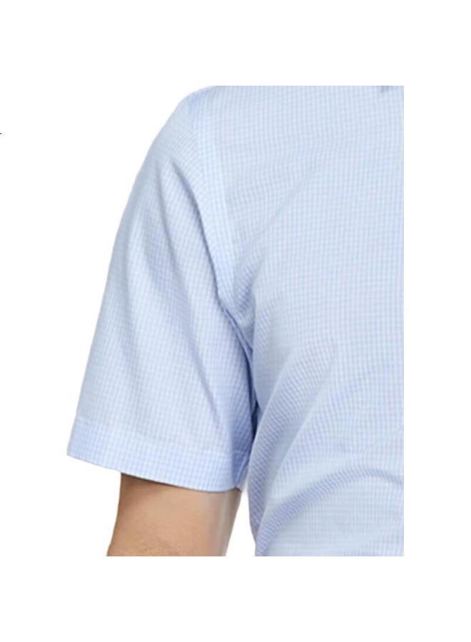 Youngor Men'S Shirt Summer Youth Business Casual Short Sleeve Shirt Light Blue Size 44 - Image 1