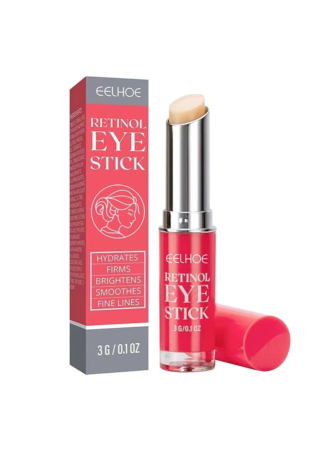 إيلهو عصا الريتينول مع الكولاجين وحمض الهيالورونيك لانتفاخ الهالات السوداء أكياس العين والخطوط الدقيقة الريتينول كريم العين عصا منير العين تحت كريم العين لمكافحة الشيخوخة تحسين بشرة العين - Image 2