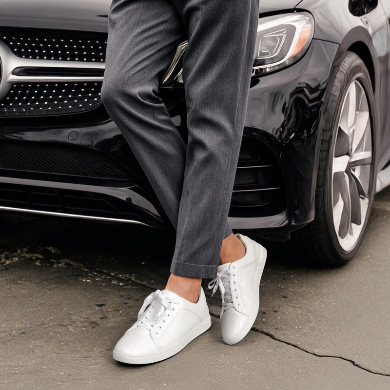 Bruno Marc Men's Casual Dress Sneakers Fashion Oxfords Skate Shoes for Men,Size 12W,White,SBFS211MWIDE - Image 2