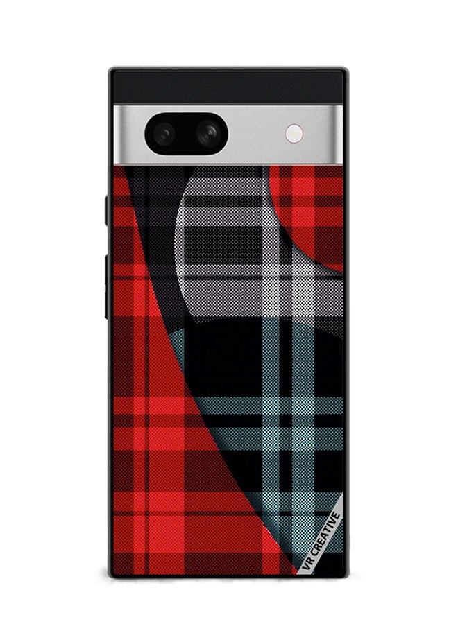 VR CREATIVE Protective Case Cover For Google Pixel 7a Abstract Design Multicolour - Image 1