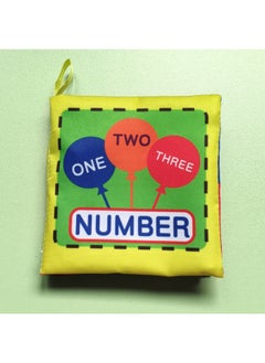 Generic Baby Cloth Book Early Education Toy Baby Cloth Book English Children's Palm Book Animal Digital Cognition Tear Paper-Color:English Book 04  - Image 1