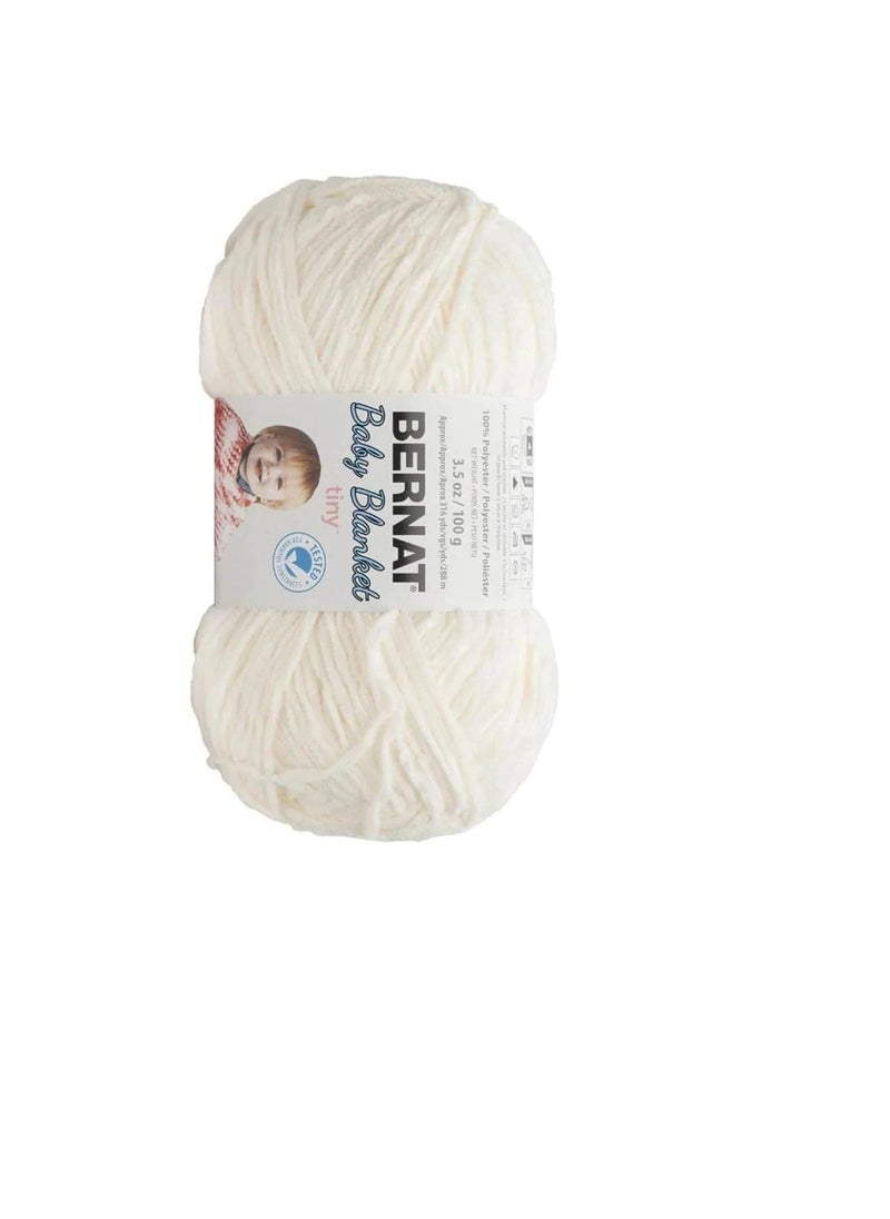 Bernat - Bernat Baby Blanket Tiny Yarn: Polar Bear, 3.5 Ounces - Image 1
