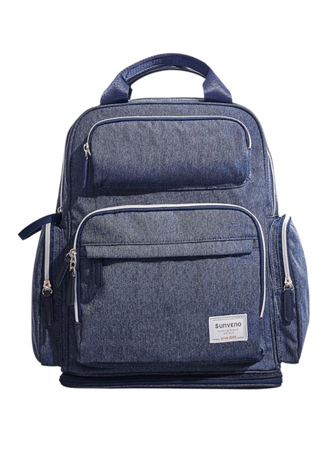 NIBEMINENT Extendable Diaper Backpack - Navy Blue  - Image 1