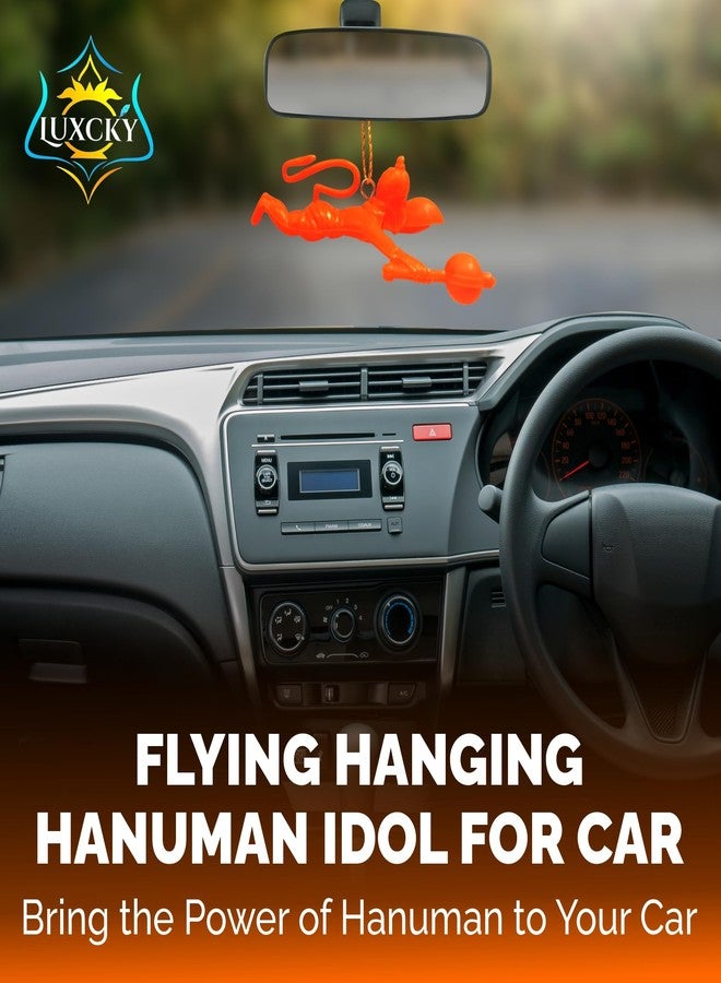 LUXCKY Flying Lord Hanuman Hanging Car Idol (Multicolor,Set of 1) - Image 2