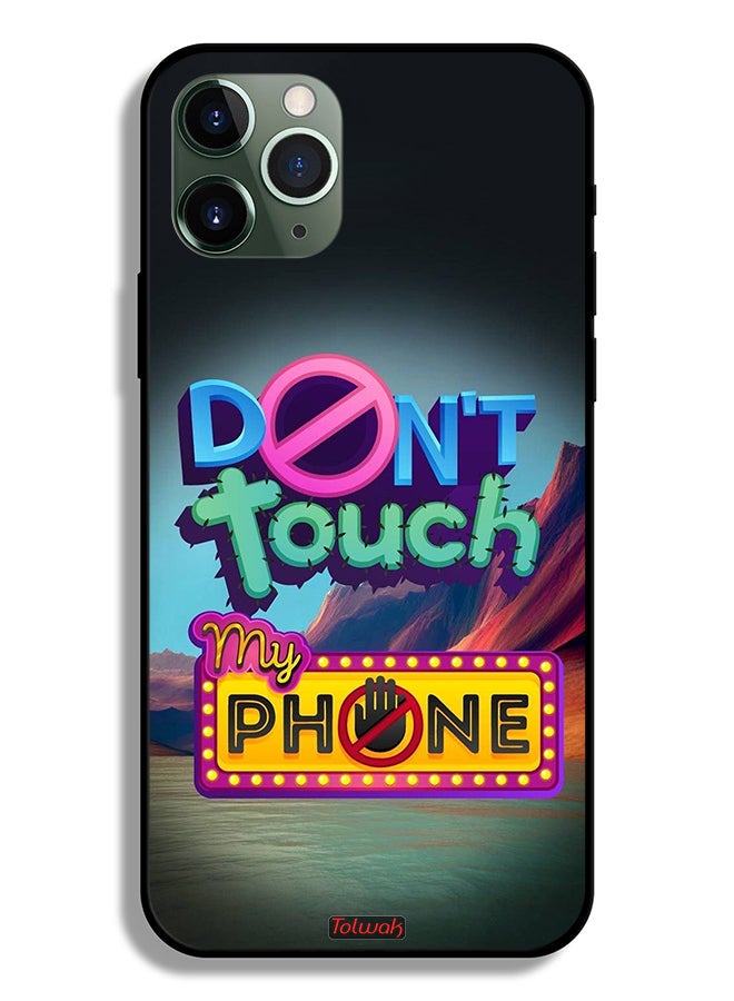 Tolwak Apple iPhone 11 Pro Max Protective Case Do Not Touch My Phone - Image 2