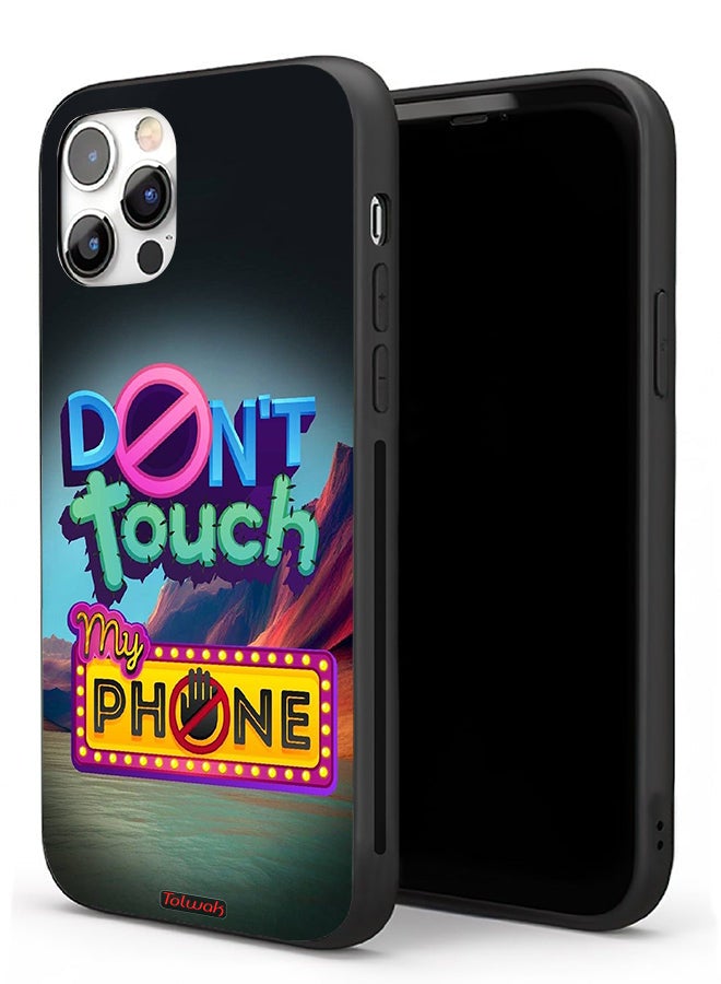 Tolwak Apple iPhone 11 Pro Max Protective Case Do Not Touch My Phone - Image 1