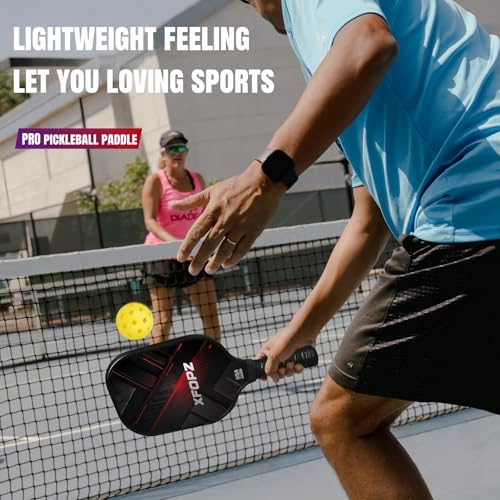 Xfopz Pickleball Paddles Set, Glass Fiber USAPA Approved Pickle Ball Paddle Indoor Outdoor Rackets Pickleballs Racquet Gifts (X) - Image 5