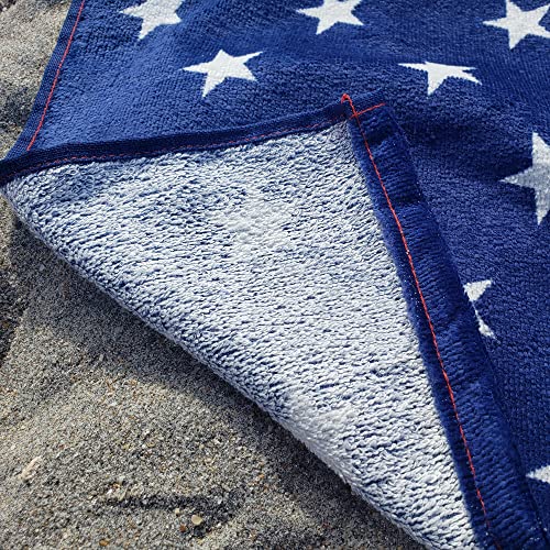 Beachland American Flag 30 x 60 inch 100% Cotton USA Printed Velour and Terry - Eco-Friendly - New 2025 Version - Image 3
