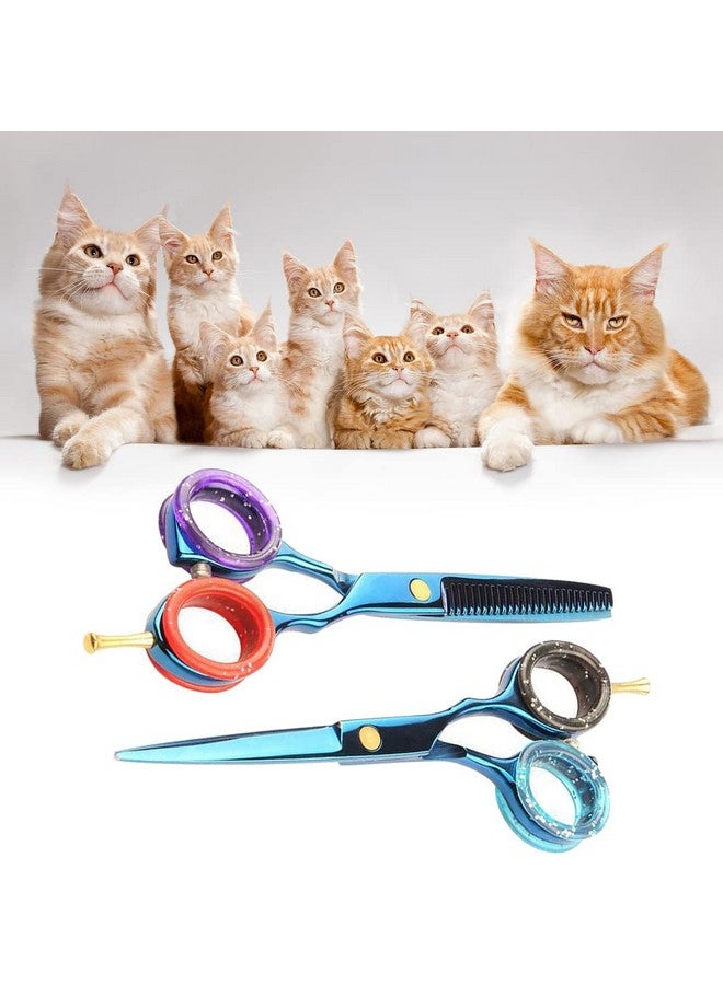 DonLeeving 24 Pcs Soft Silicone Scissors Finger Rings Dog Grooming Pet Shears Ring Thumb Inserts Finger Protector Ring Scissor Accessories For Barber Dog Hair Cutting Scissors (8 Colors) - Image 4