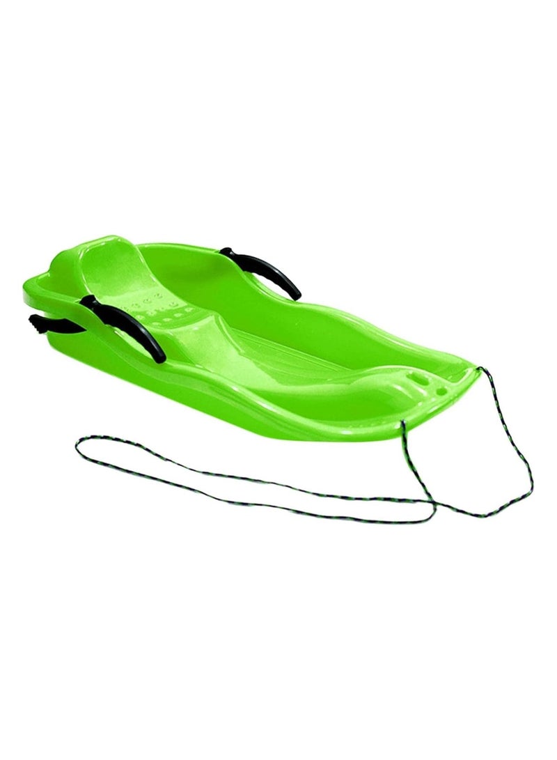 BLOOMING TIME Winter Adventure Awaits 2 Person Snow Sled with Brakes and Pull Rope for Kids and Adults Green - Image 2