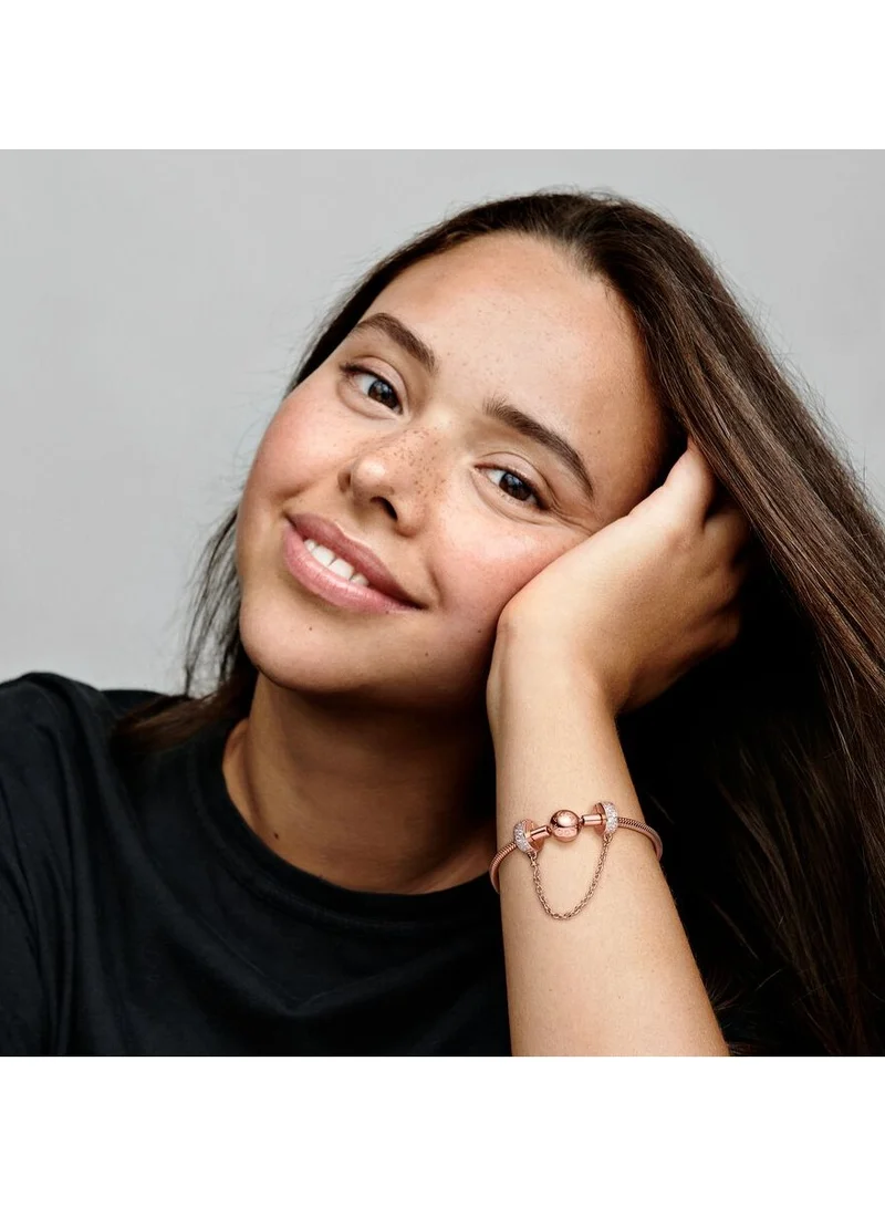 PANDORA Clear Pavé Safety Chain Clip Charm