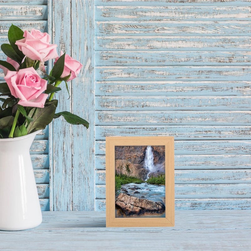 Rotatable Photo Frame 15.5x20x4cm Wooden Display Frame for Horizontal and Vertical Photos for Home Décor and Artwork Display - Image 4