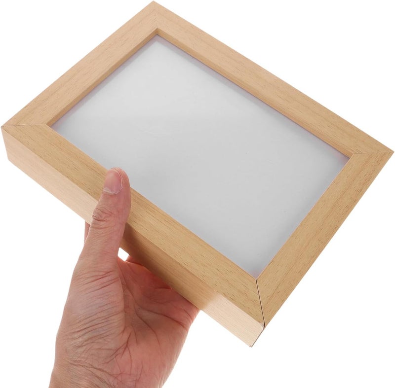 Rotatable Photo Frame 15.5x20x4cm Wooden Display Frame for Horizontal and Vertical Photos for Home Décor and Artwork Display - Image 3