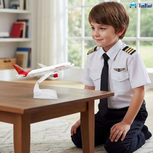 FunBlast Diecast Aeroplane Scale Model - Airplane Miniature Model Only for Display, Size -16 Cm (A320-Air India) - Image 5