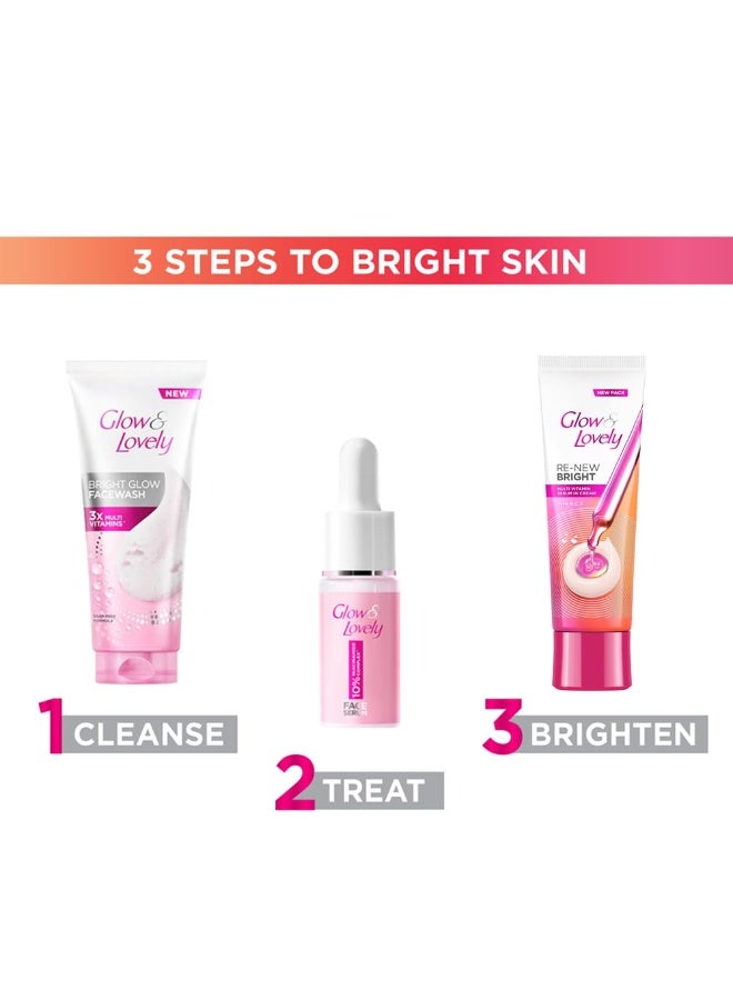 Glow & Lovely Renew Bright Multivitamin Serum In Cream | Vitamins B,C And E | Renews Skin Cells |Bright And Healthy Skin | Clinically Proven Formula Is Dermatologically Tested | 80G " - Image 3