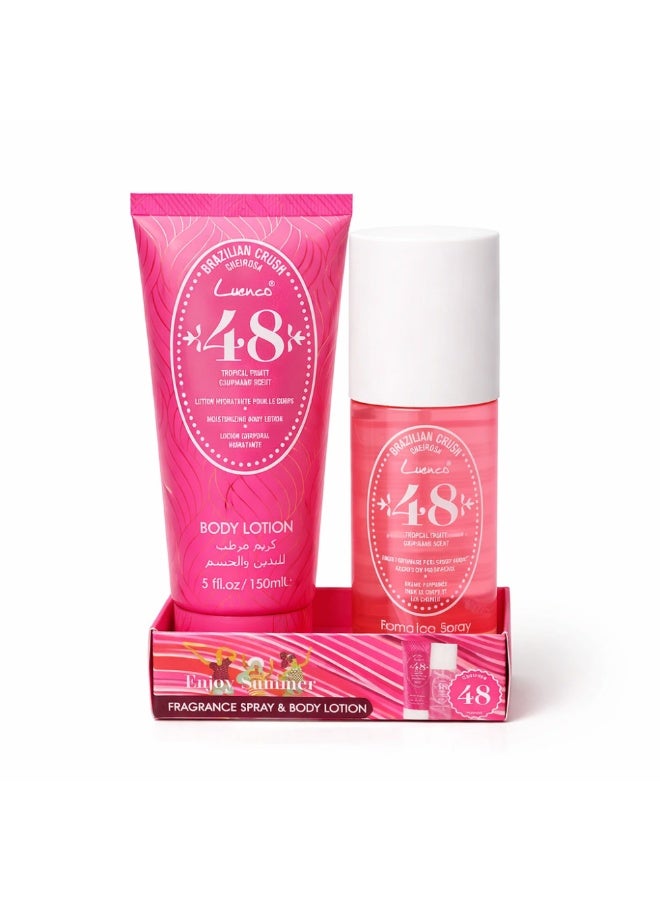 Enjoy Summer Fragrance Spray 48 & Body Lotion 48
