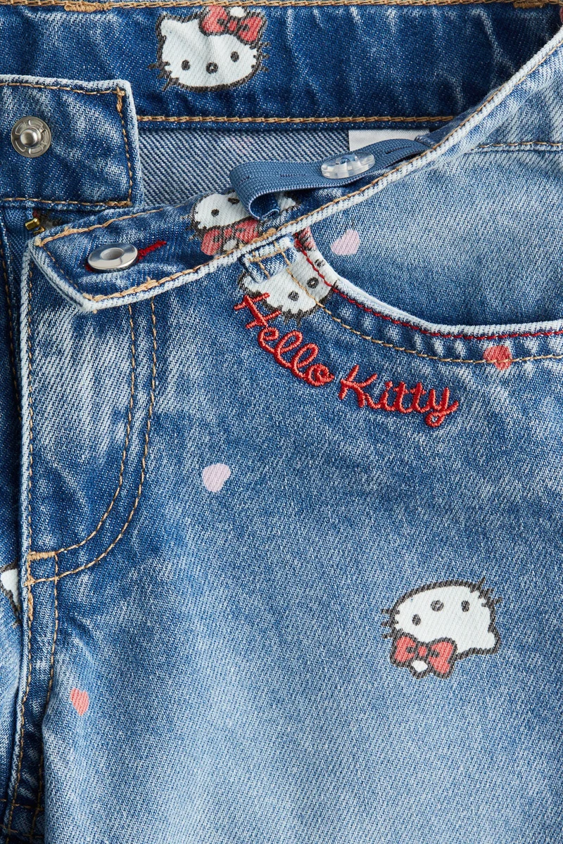 اتش اند ام Printed Wide Leg Jeans