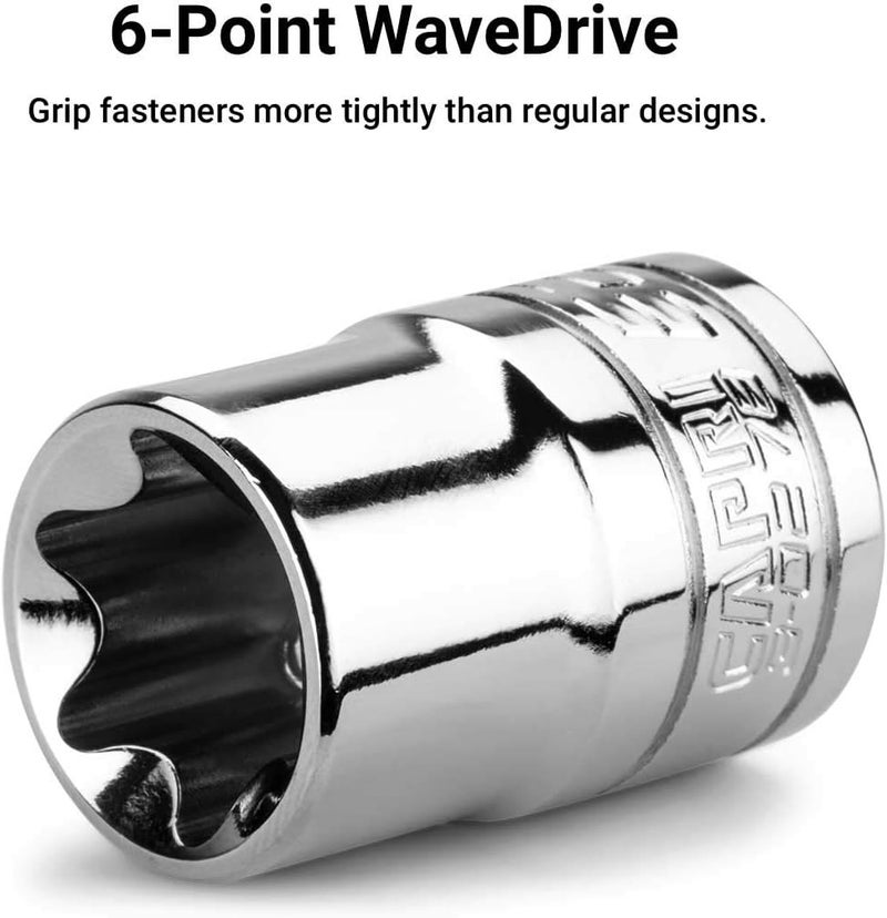 Capri Tools E22 External Star Socket, 1/2-Inch Drive - Image 3