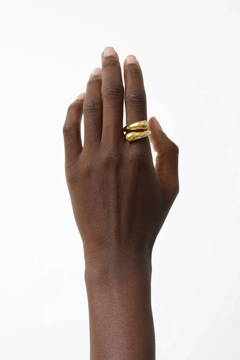 LIE STUDIO Gleaming Forged Sculpted Ring