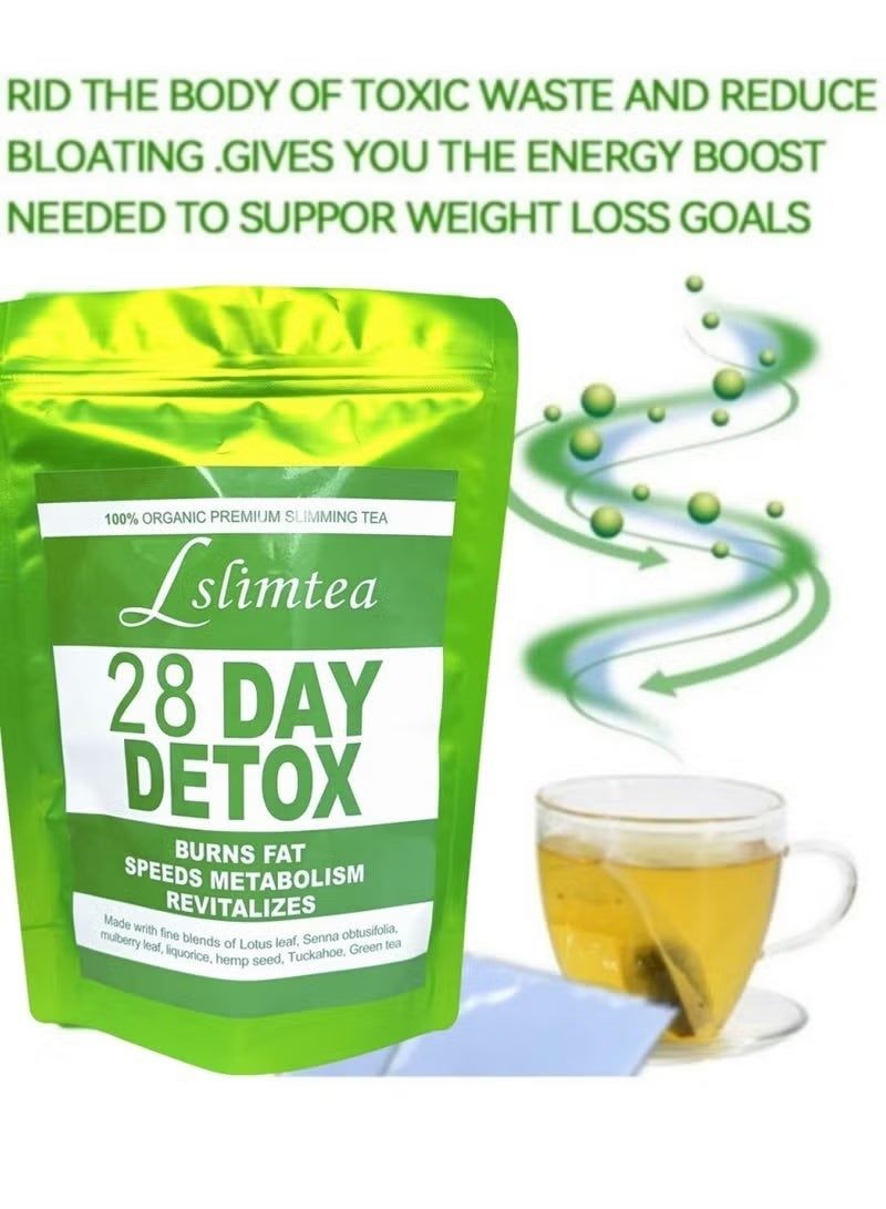 Wins Town 28-Day Organic Weight Loss Tea: Promotes Fat Digestion and Absorption, Aids Bowel Movement, Supports Stomach Health, Helps Digestion, Reduces Accumulation of Abdominal Fat - Image 1