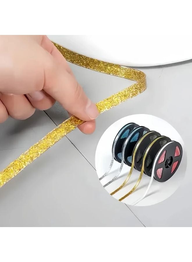 Yellow Waterproof Self Adhesive PVC Sealant Tape for Kitchen Bathroom Countertop Bathtub - Image 2