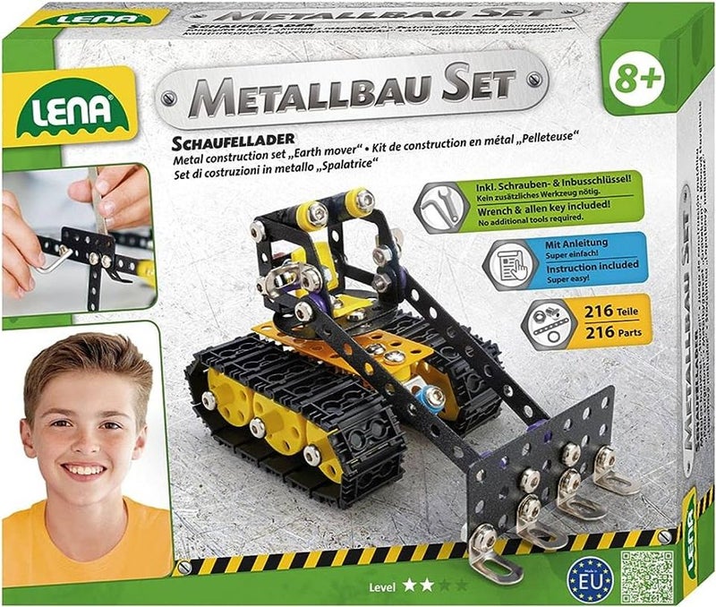 LENA Metal Construction Set Earth Mover 42674