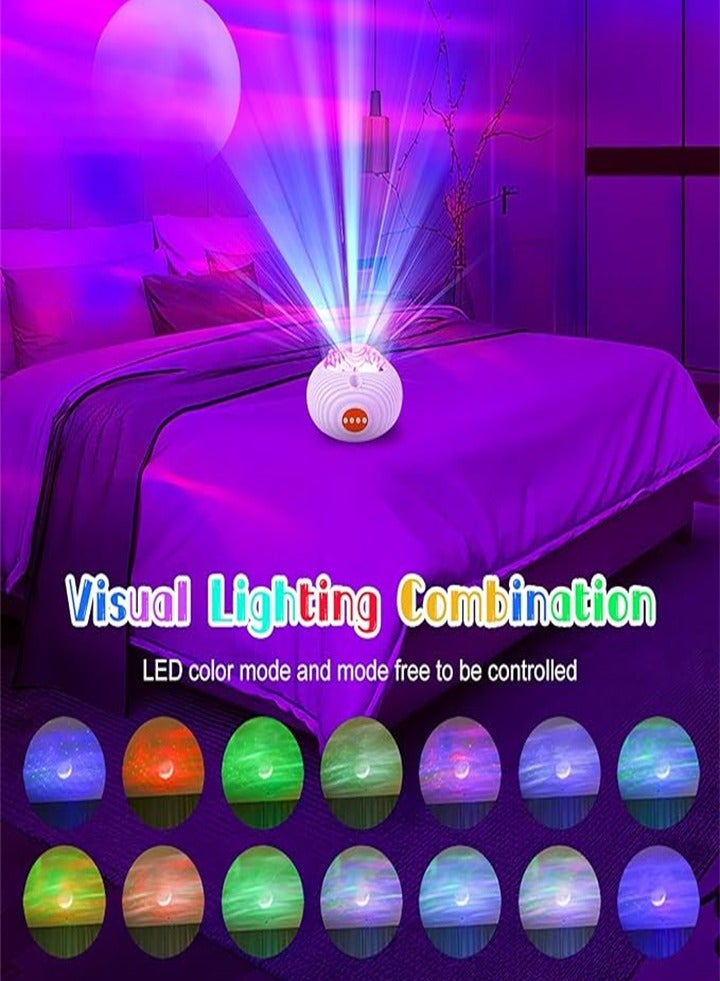 Upgraded 3D Northern Lights Projection Night Light, with 28 lighting modes and 5 music modes, suitable for bedrooms, party rooms, home theaters, and as a gift (white). - Image 4