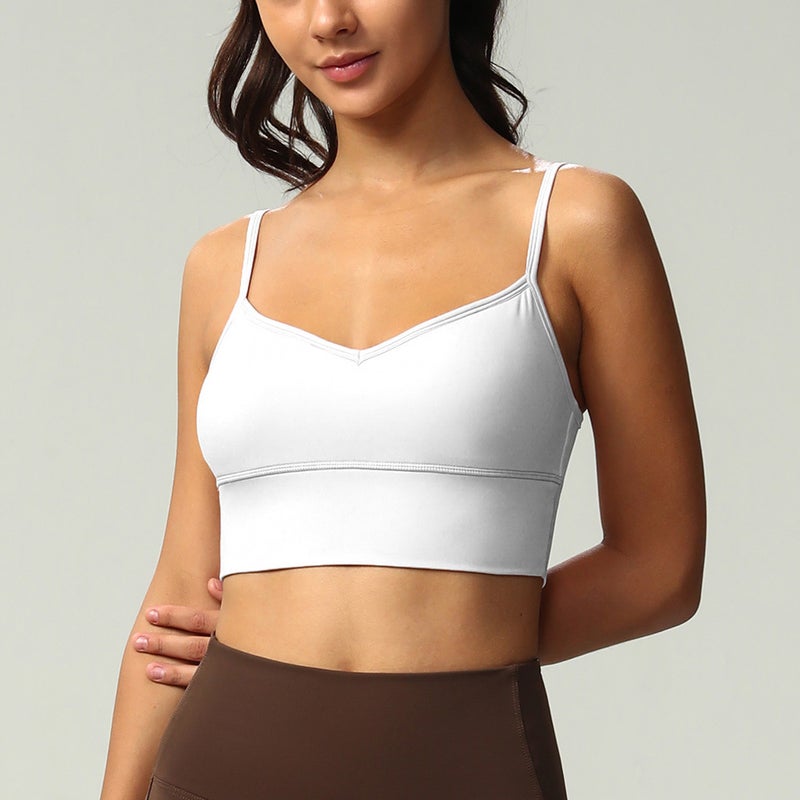 New Align Naked Heart Collar Sports Underwear Yoga Bra U-Shaped Hollow Back Yoga Wear Top - Image 1