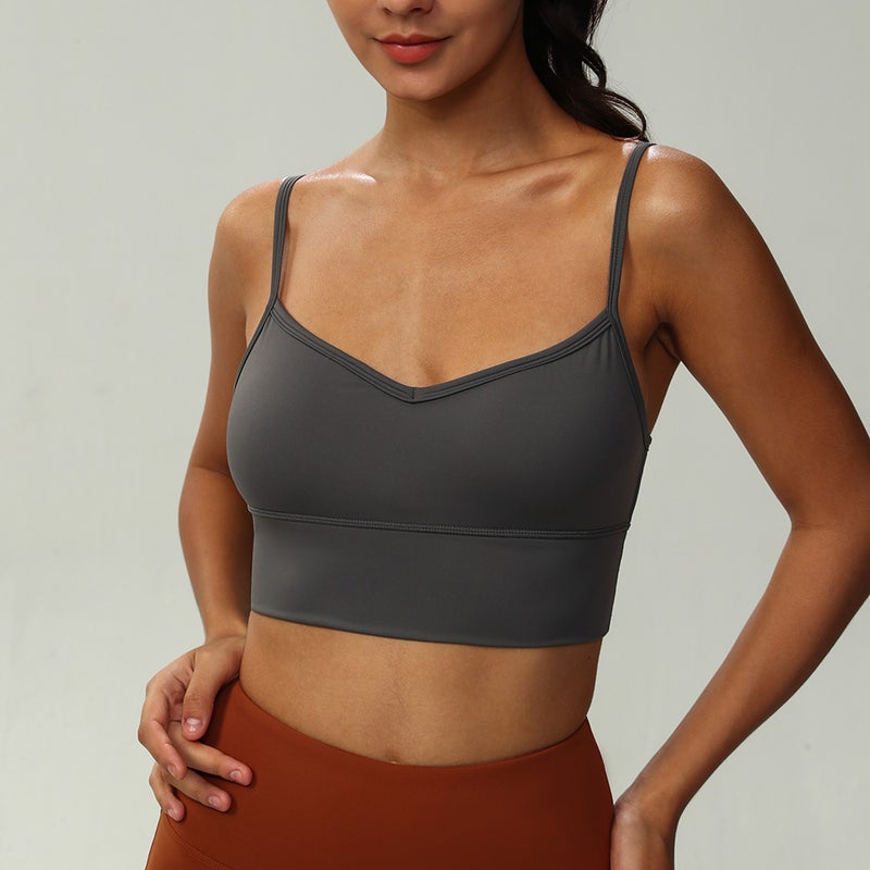 New Align Naked Heart Collar Sports Underwear Yoga Bra U-Shaped Hollow Back Yoga Wear Top - Image 5