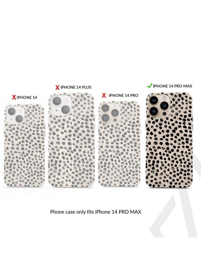 BURGA BURGA Phone Case for iPhone 14 Pro Max - Cute, Trendy, Aesthetic, Pattern Phone Cover, Hard Shell Protection - fits Apple iPhone 14 Pro Max Case for Women Men, Polka Dots - Image 2