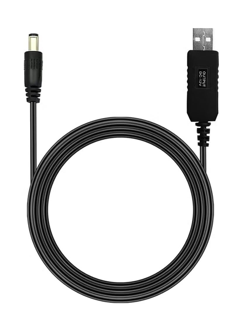كابل  راوتر- كابل باور بانك طاقة USB بتيار مستمر 5 فولت الى 9 فولت والى 12 فولت، مع مقبس تيار مستمر 5.5 * 2.1 يعمل على تشغيل الراوتر أثناء انقطاع الكهرباء - Image 3