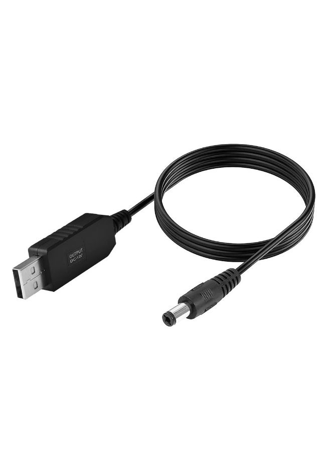 كابل  راوتر- كابل باور بانك طاقة USB بتيار مستمر 5 فولت الى 9 فولت والى 12 فولت، مع مقبس تيار مستمر 5.5 * 2.1 يعمل على تشغيل الراوتر أثناء انقطاع الكهرباء - Image 5
