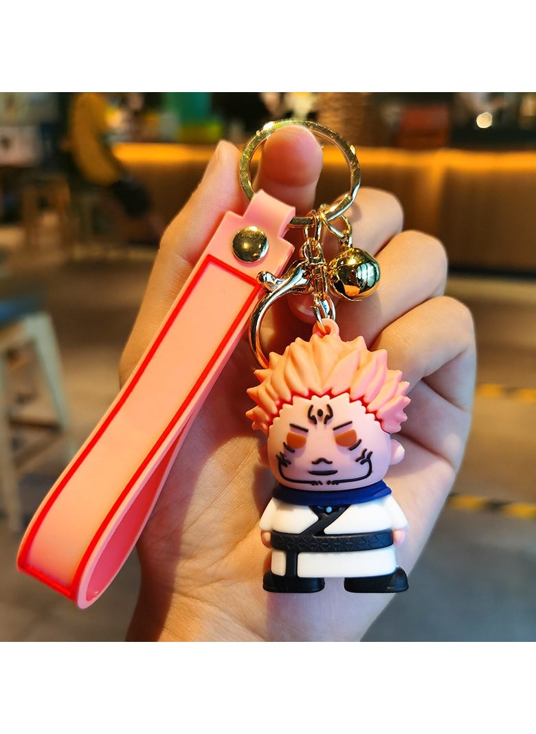 1-Piece Jujutsu Kaisen Ryomen Sukuna Keychain Anime Key Ring Pendant