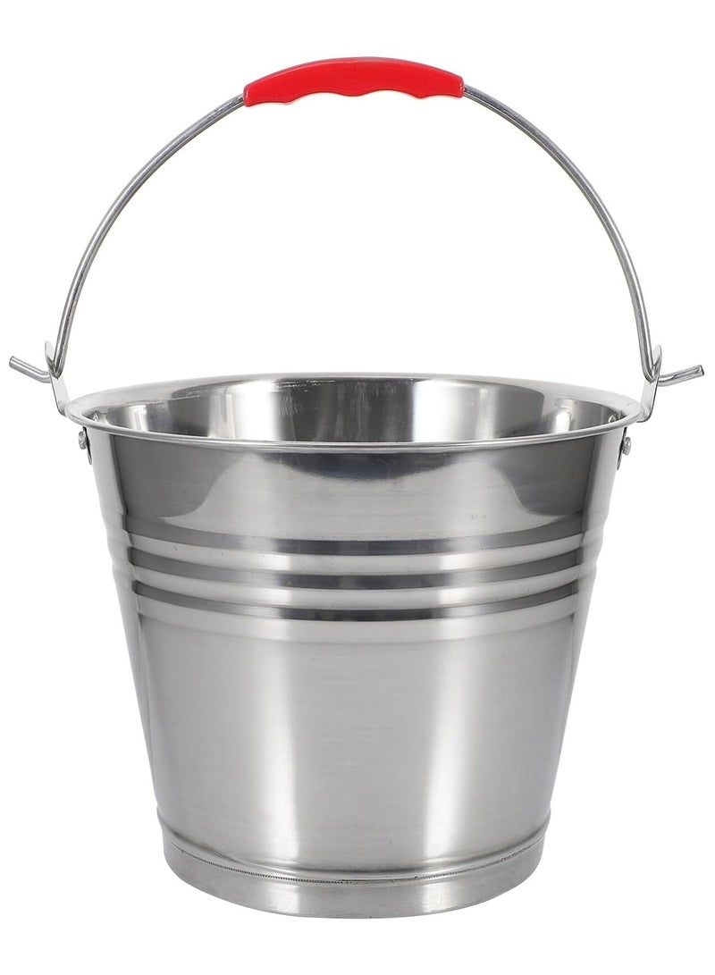 DubaiGallery Stainless Steel Water Bucket with Handle Metal Heavy Duty Thick Insulated Ice Bucket 20L  - Image 2