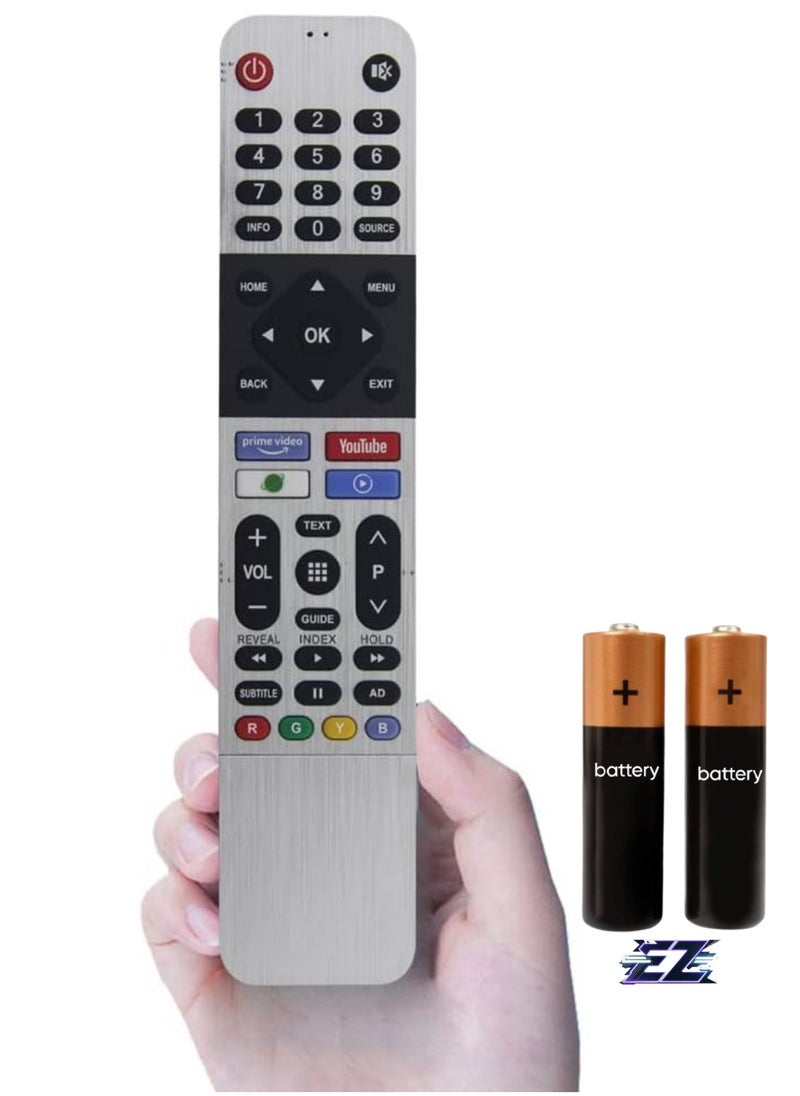 SmartGrist جهاز تحكم عن بعد بديل SmartGrist مناسب لتلفاز Skyworth KUKA S3N/UB5 Android الذكي 539C-268920-W010 TB5000 UB5100 UB550 مع بطارية - Image 1