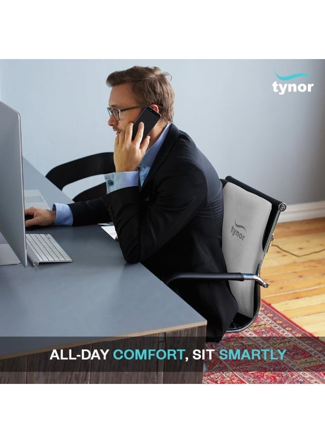 تاينور مسند ظهر كامل من Tynor، رمادي، مقاس موحد، قطعة واحدة - Image 4