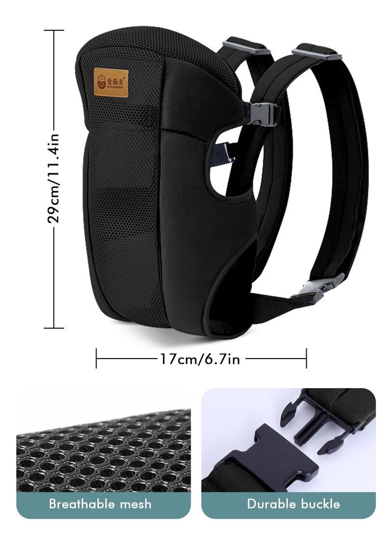 URbazaar Baby Sling Carrier Portable Baby Adjustable Wraps Carrier, Breathable Ergonomic Front Facing/Back Carriers for Newborn Newborn to Toddler 0-15kg, One Size Fits All  - Image 2