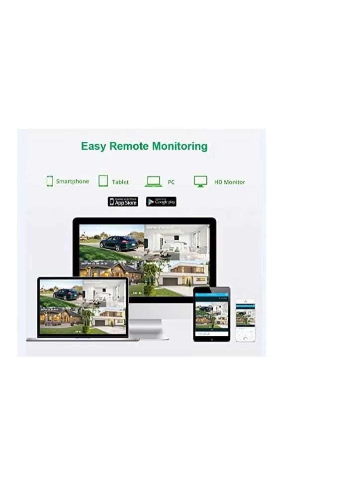 Wireless Security Camera System with 4 Cameras, Night Vision, Motion Detection and Smart Alerts for Home and Business Monitoring - Image 2